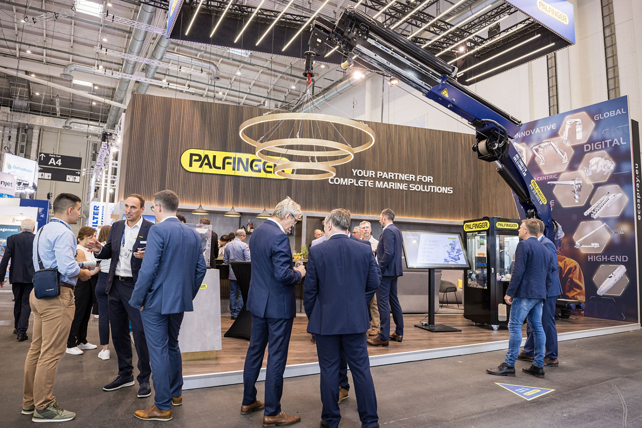 PALFINGER MARINE booth at SMM 2024
