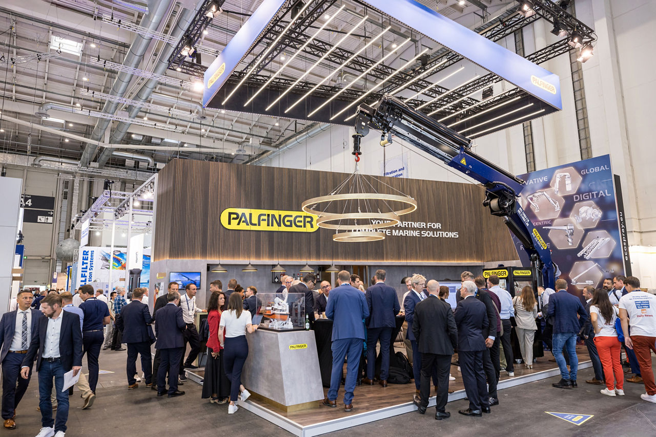 PALFINGER MARINE booth at SMM Hamburg 2024