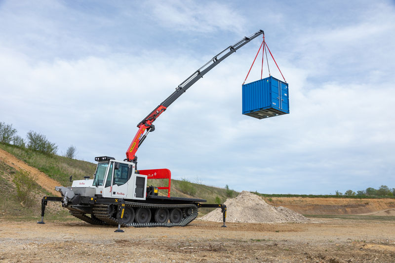 Powerbully 18T und PALFINGER PK 23002 SH – Kettennutzfahrzeug für extreme Einsätze