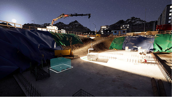 Excavation pit cellar