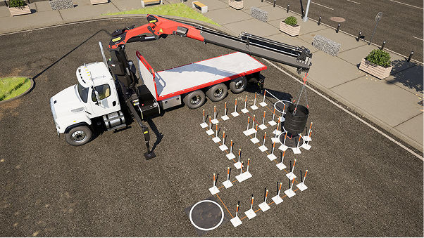 Parking lot training ground