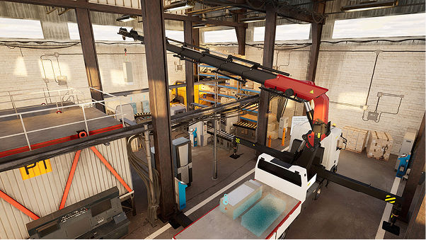 Indoor manufacturing hall