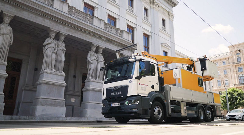 Eine PALFINGER Speziallösung für die Wiener Linien