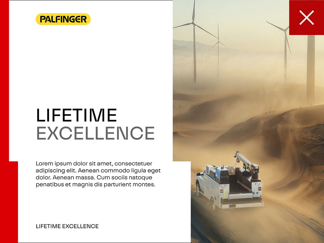 Brand claim repeated multiple times within a single layout, demonstrating incorrect duplication.