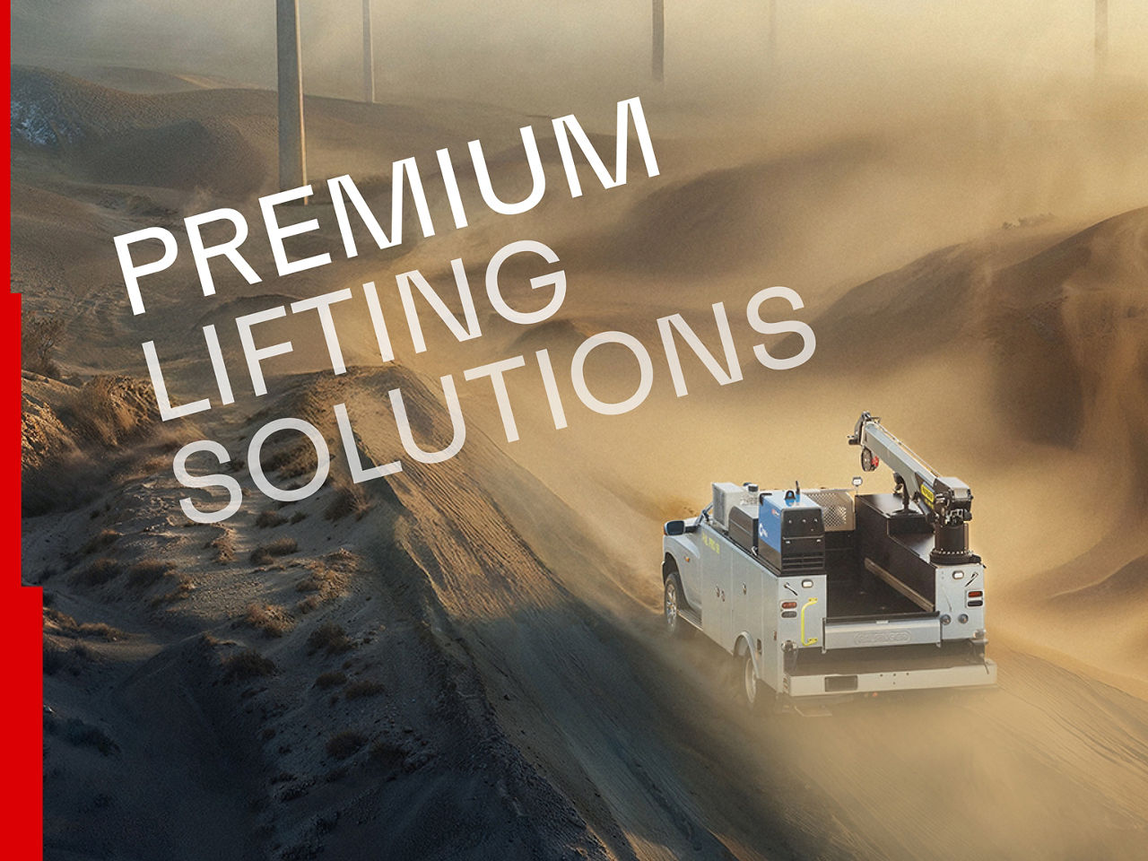 Überschrift diagonal über eine Wüstenlandschaft gedreht, dies zeigt eine falsche typografische Drehung anstelle einer horizontalen Ausrichtung.