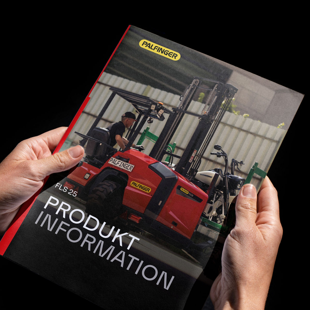 Galerieobjekt, in dem PALFINGER auf einer Magazin-Titelseite abgebildet ist