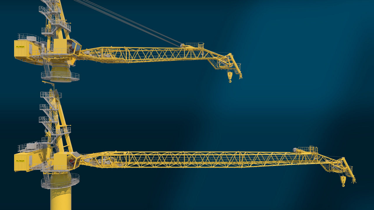 Modularized wire luffing lattice boom crane