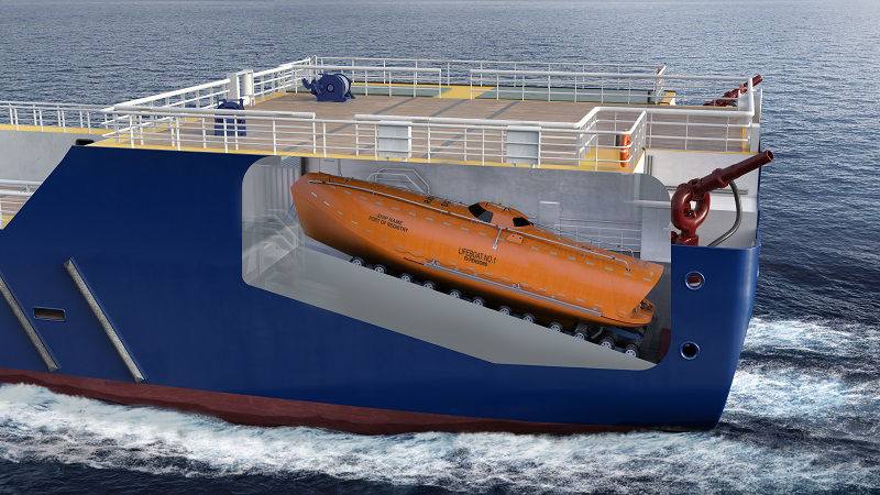 Suitable for lifeboat recovery operations and equally suitable for hulls made from GRP and aluminum.