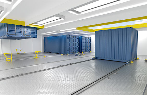 Container skidding system