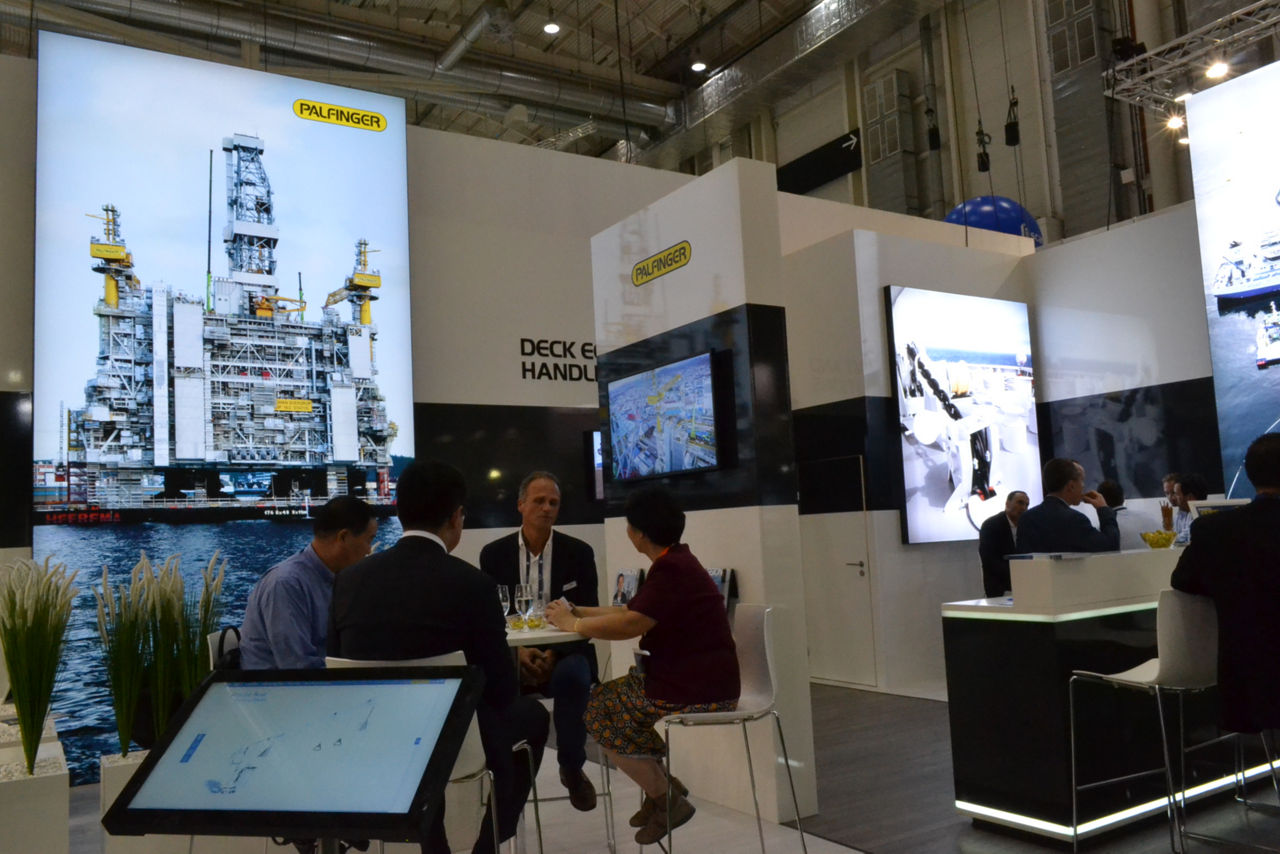 PALFINGER MARINE booth at SMM Hamburg 2018