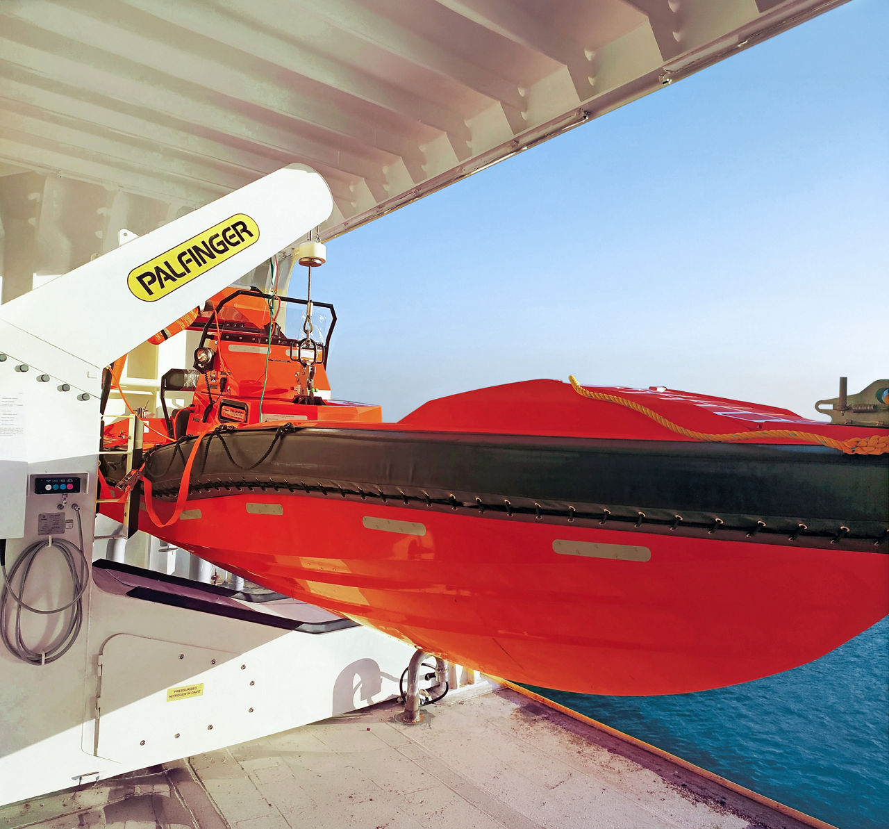 Fast rescue boat davit NPDS series