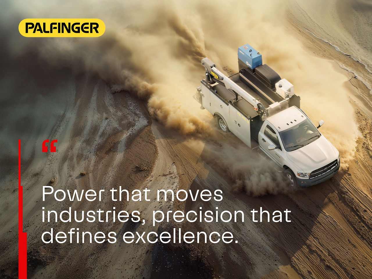 PALFINGER Logo focus on message