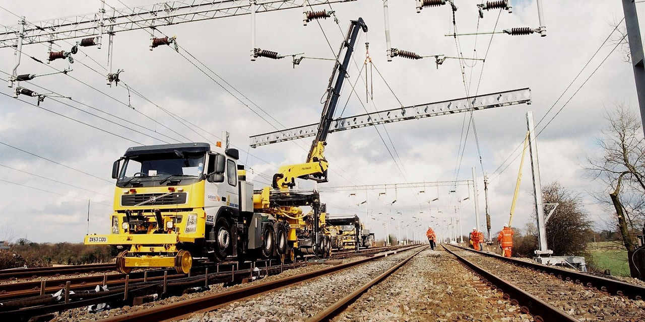 PALFINGER Railway Crane on tracks