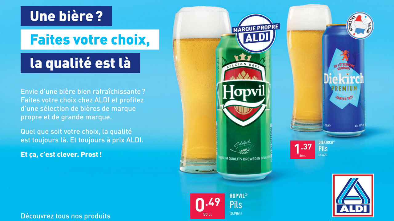 Aldi Luxembourg nouvelle campagne