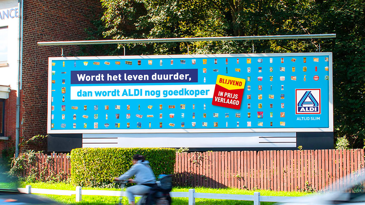 Affiche campagne Aldi Budget