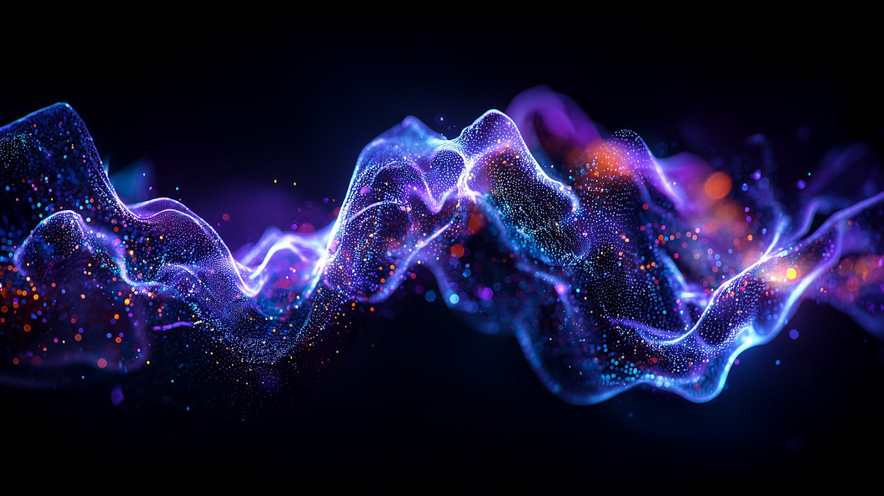 abstract futuristic image of data streams
