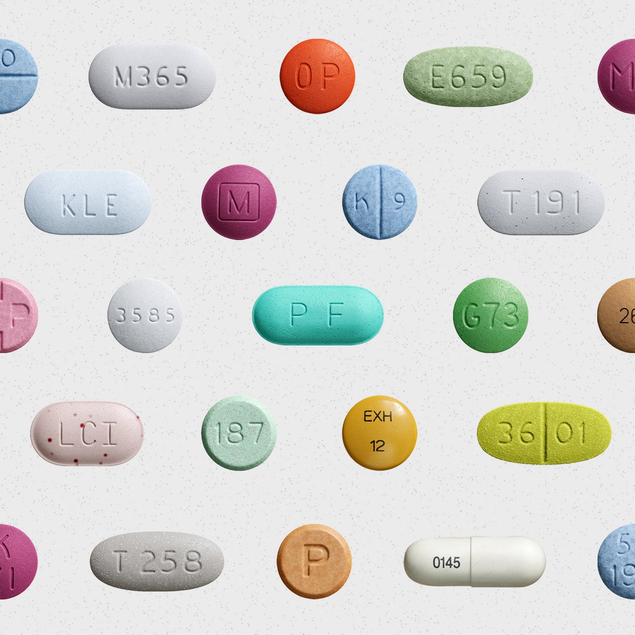 Advertising poster on a building wall of Anzen Health on which opioids are lined up vertically in the form of various pills, and next to them is a telephone number '855-HOW-TO-QUIT', which indicates advice on quitting medications or substances