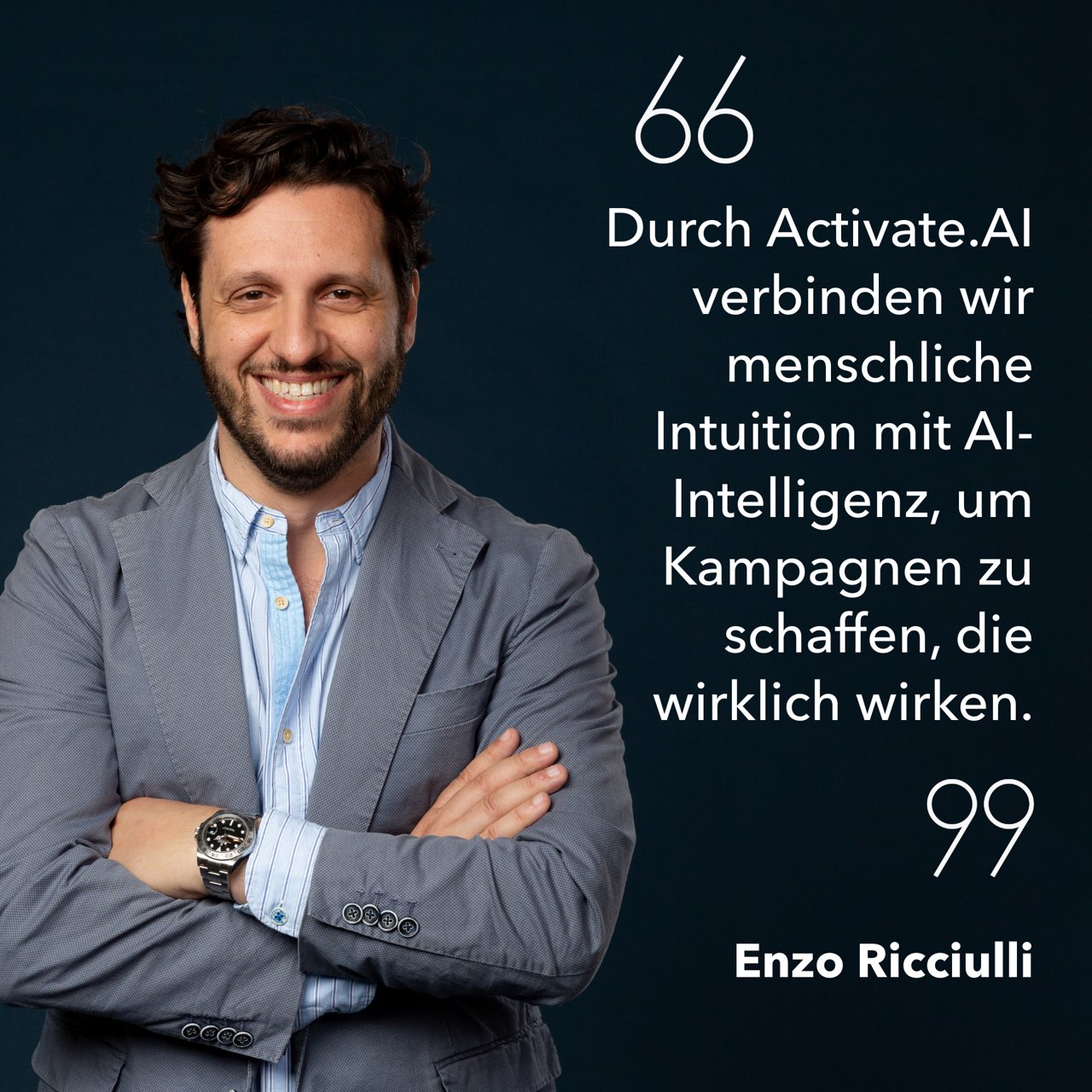 Zitat von Enzo Ricciulli zu Activate AI 
