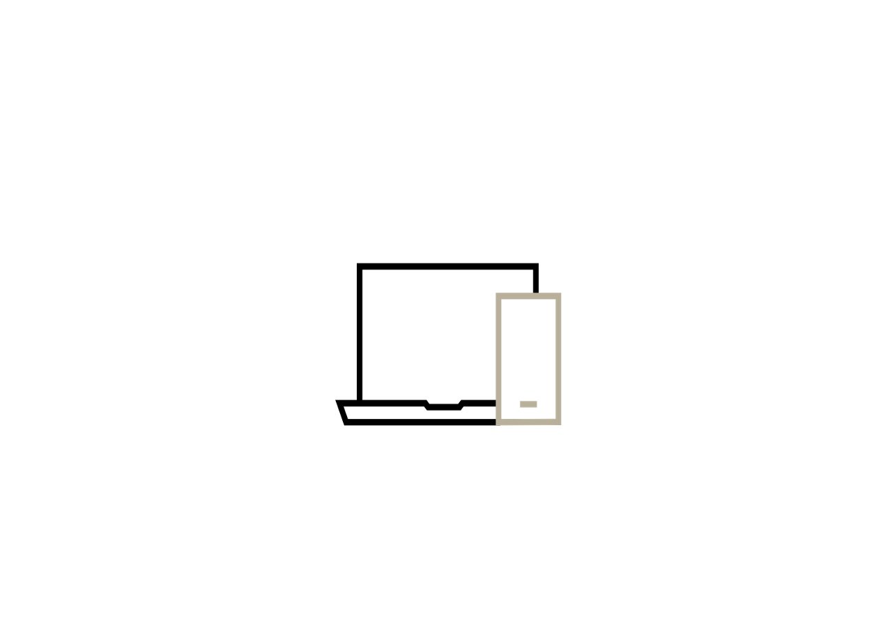 Laptop and smartphone icon