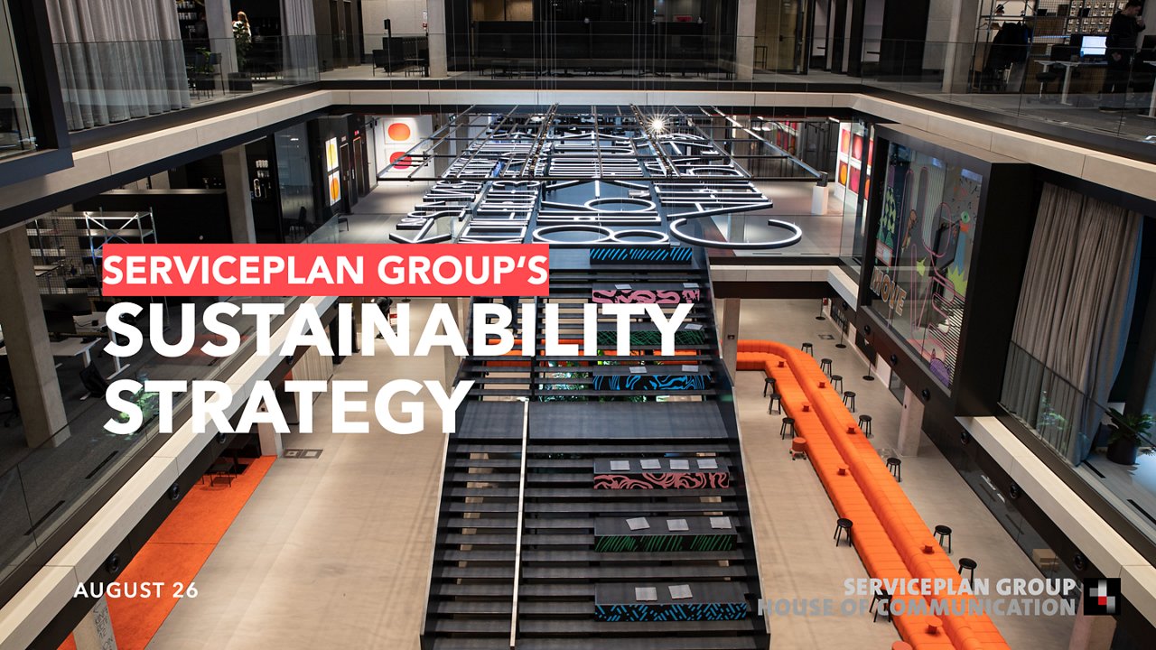 Deckblatt der Global Sustainability Strategy der Serviceplan Group 