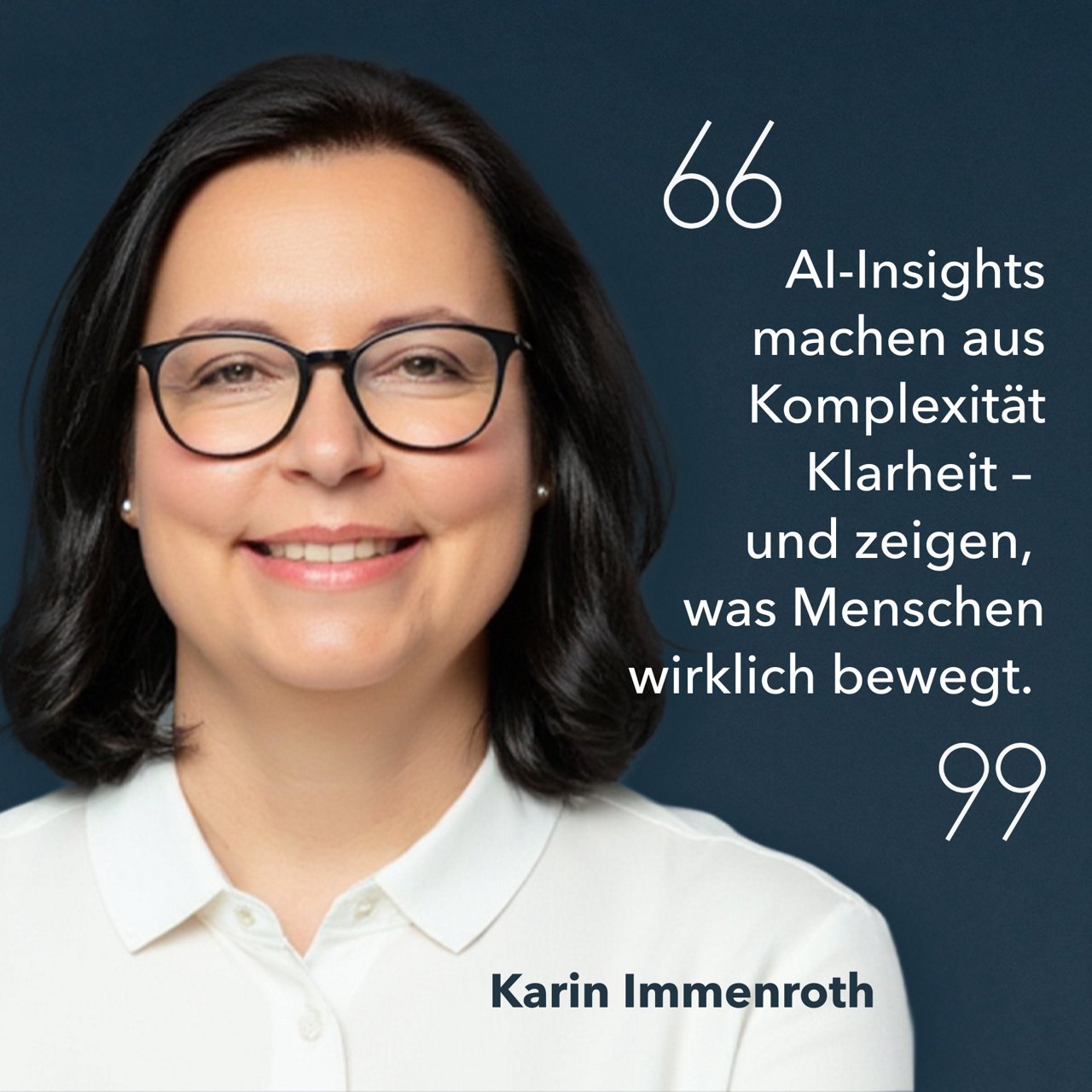 Zitat von Karin Immenroth zu Insight AI 