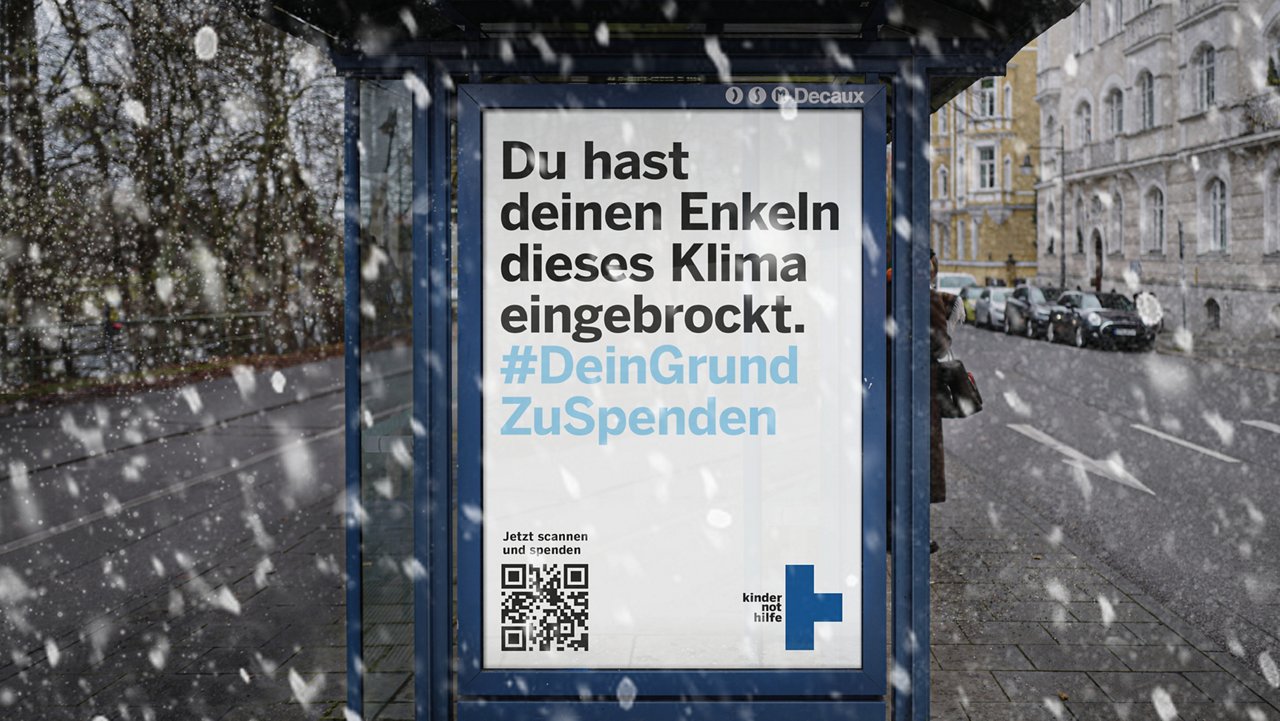 dein grund zu spenden plakat