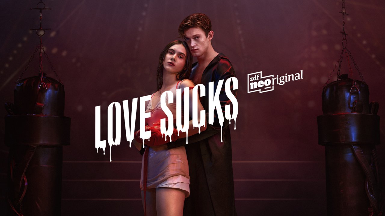  Love Sucks key visual from the ZDF campaign by Mediaplus - Gen Z series between romance and mystery at streaming launch