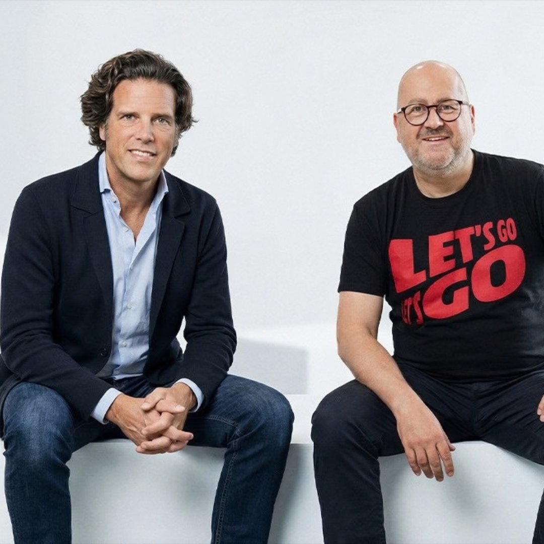 Florian Haller on the left (CEO der Serviceplan Group) and Michael Schuld on the right (CMO von MediaMarkt Saturn)
