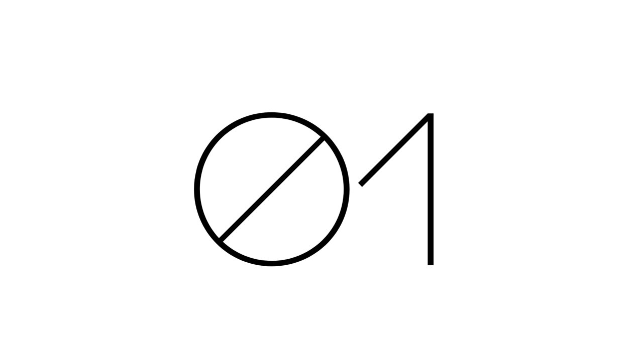 Number 01 as an image in the Serviceplan Group font