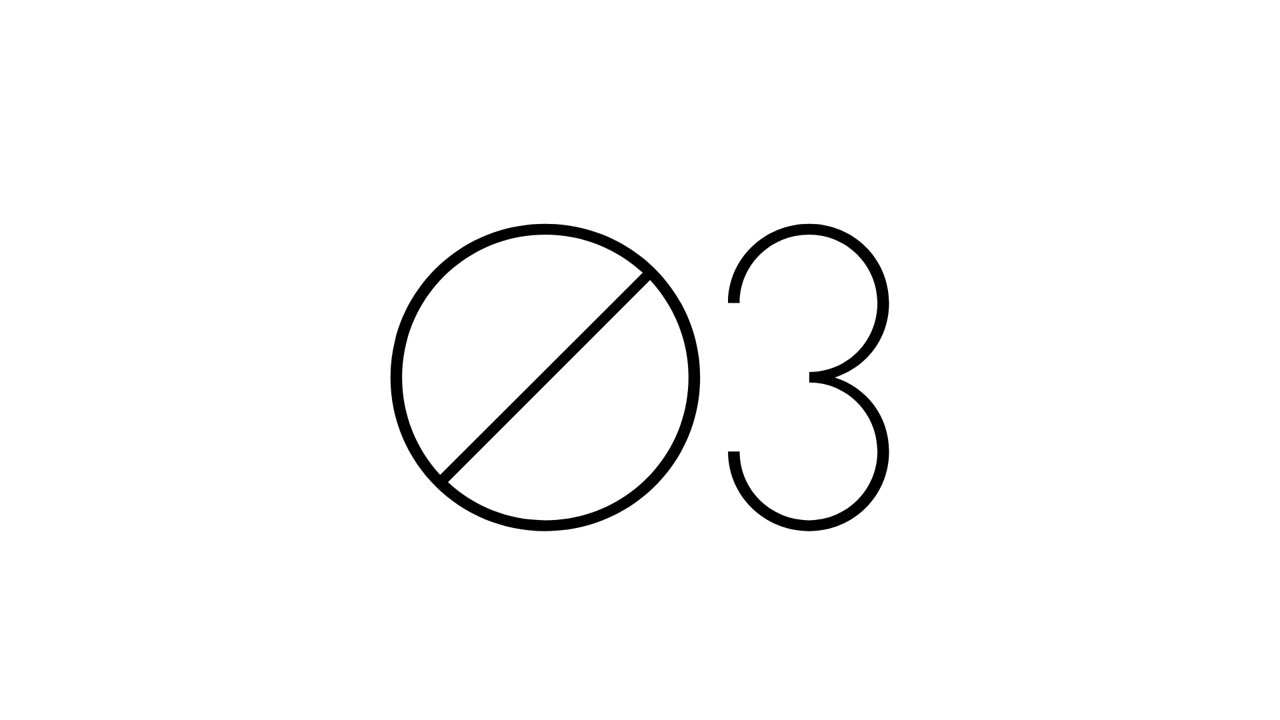 Number 03 as an image in the Serviceplan Group font