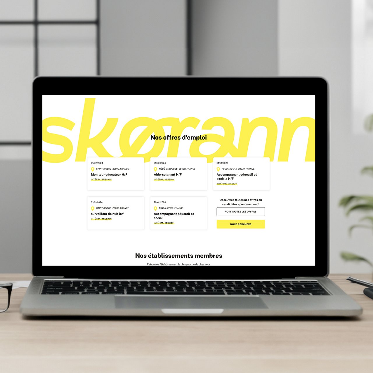 skorann website desktop