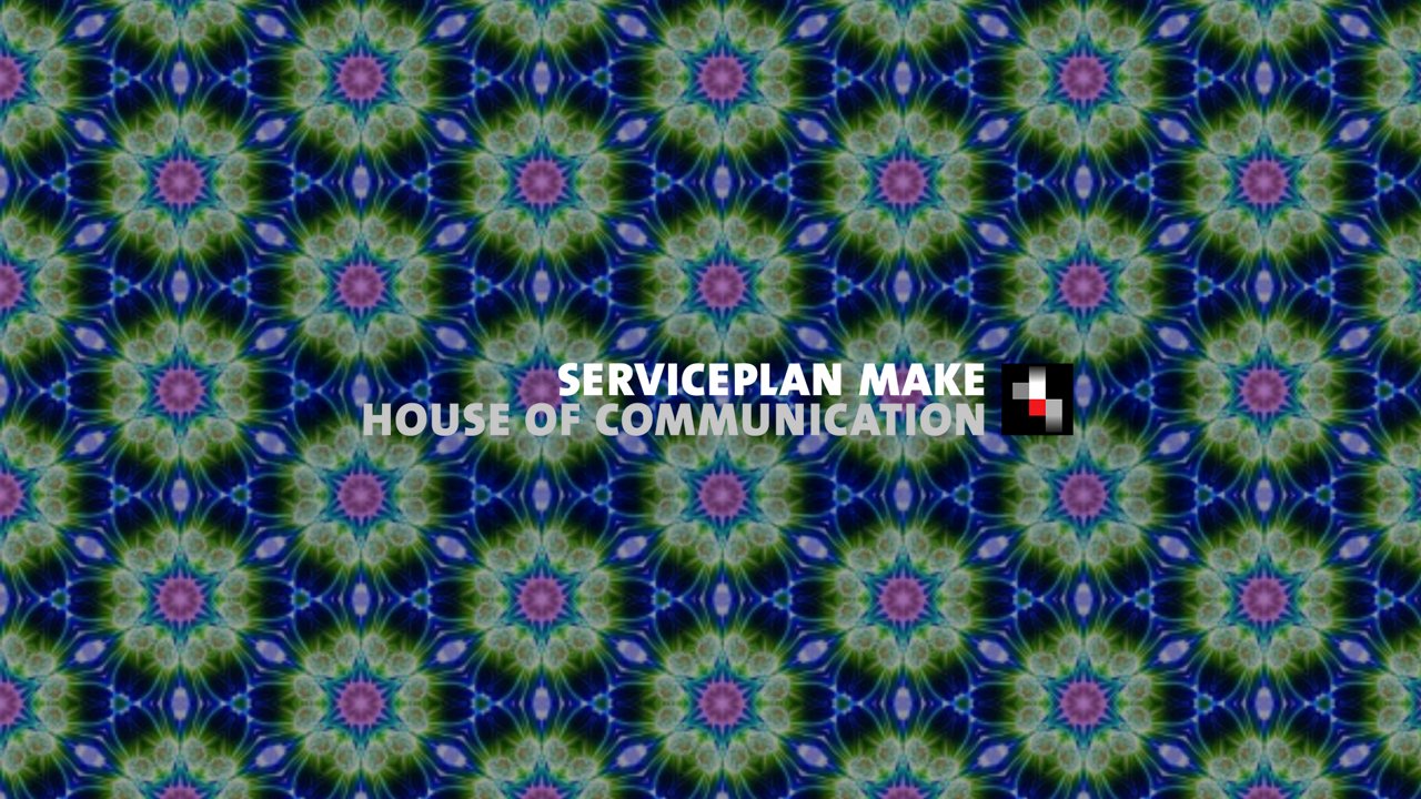Serviceplan Make logo on a decorative visual backround