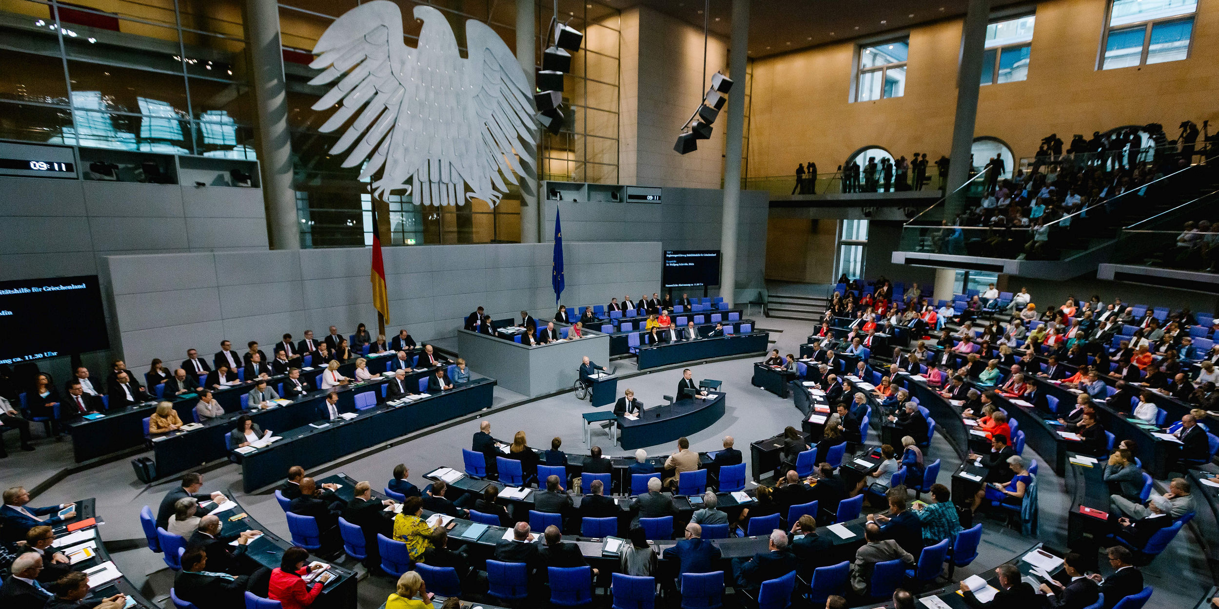 Der Bundestag am 19.08.15 in Berlin. / Foto: Tobias Koch (www.tobiaskoch.net)                                                                                   