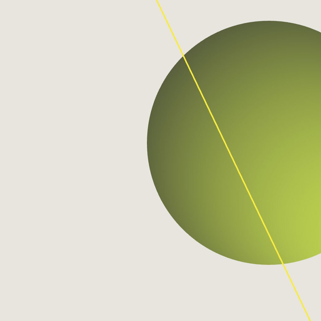 en grön cirkel på en beige bakgrund