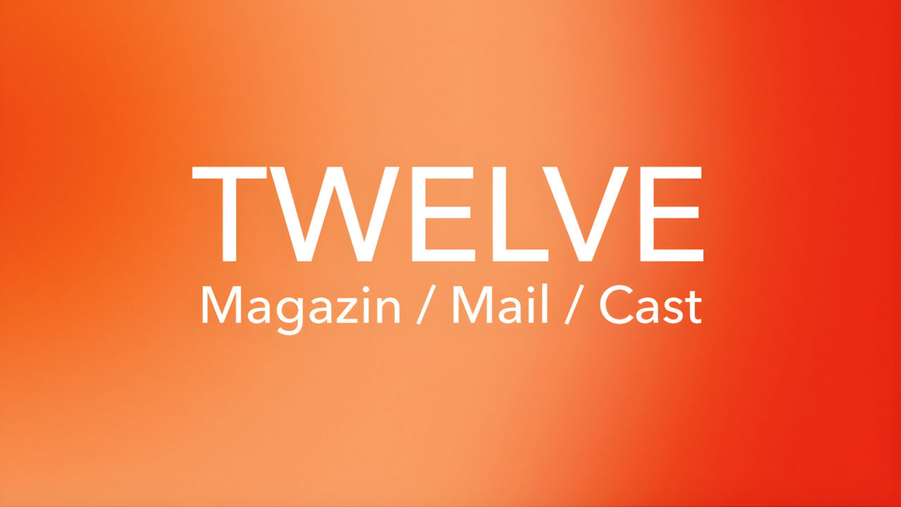 TWELVE Media Platform as Typo on a colorful background