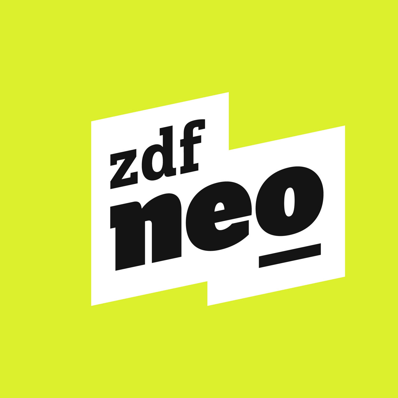zdf neo logo on a neon yellow background