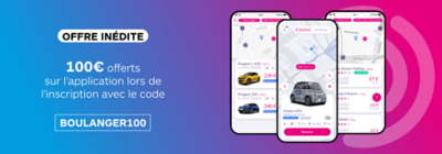 Offre inédite 100€ offerts sur l'application