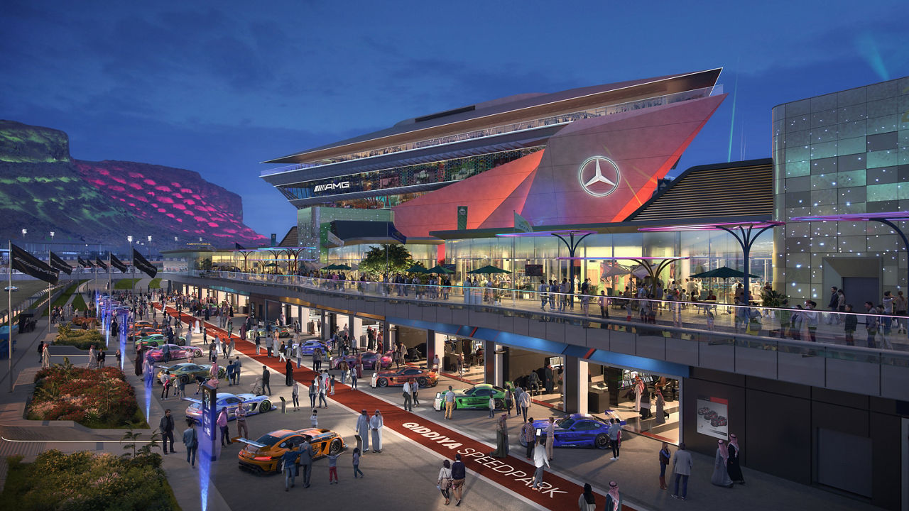 immersive AMG driving and motorsports experience at Qiddiya City