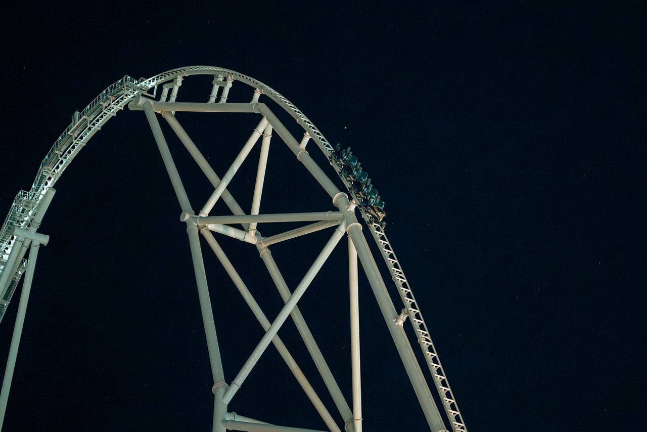 Falcon flight, the record breaking roller coaster at Six Flags Qiddiya City