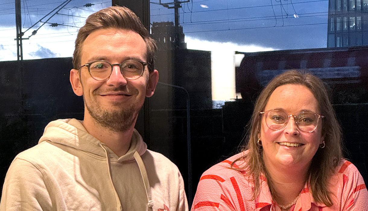 links Christian Erb, rechts Denise Gelpke