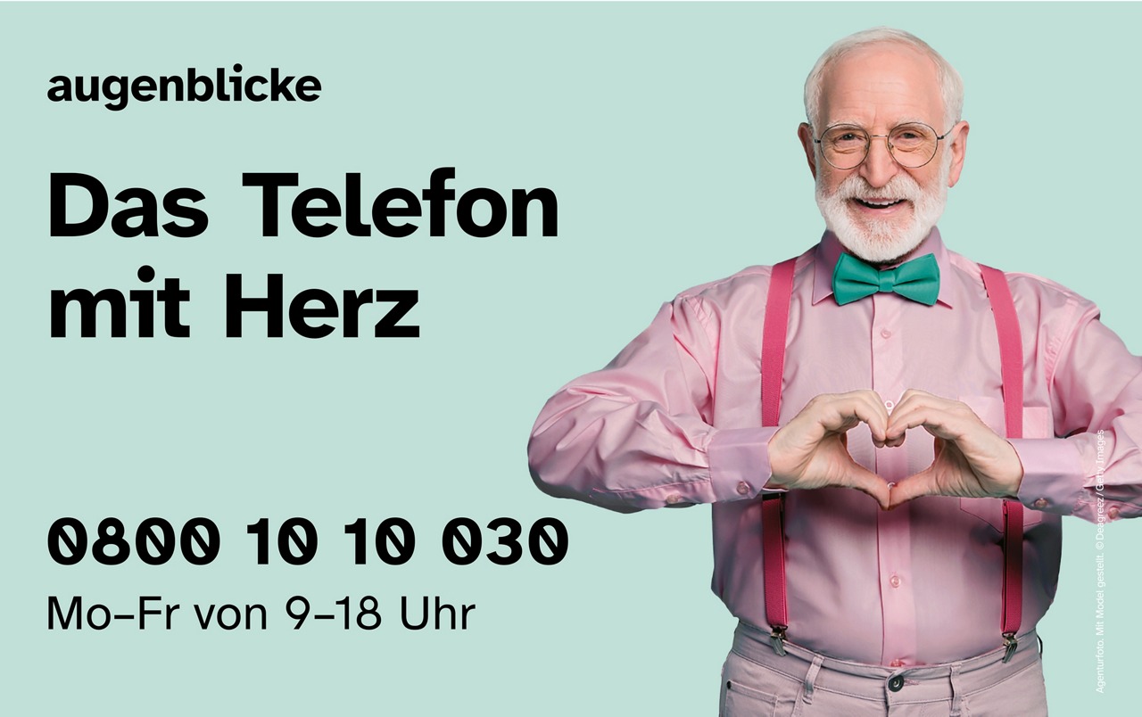 Patientenkampagne augenblicke – Das Telefon mit Herz