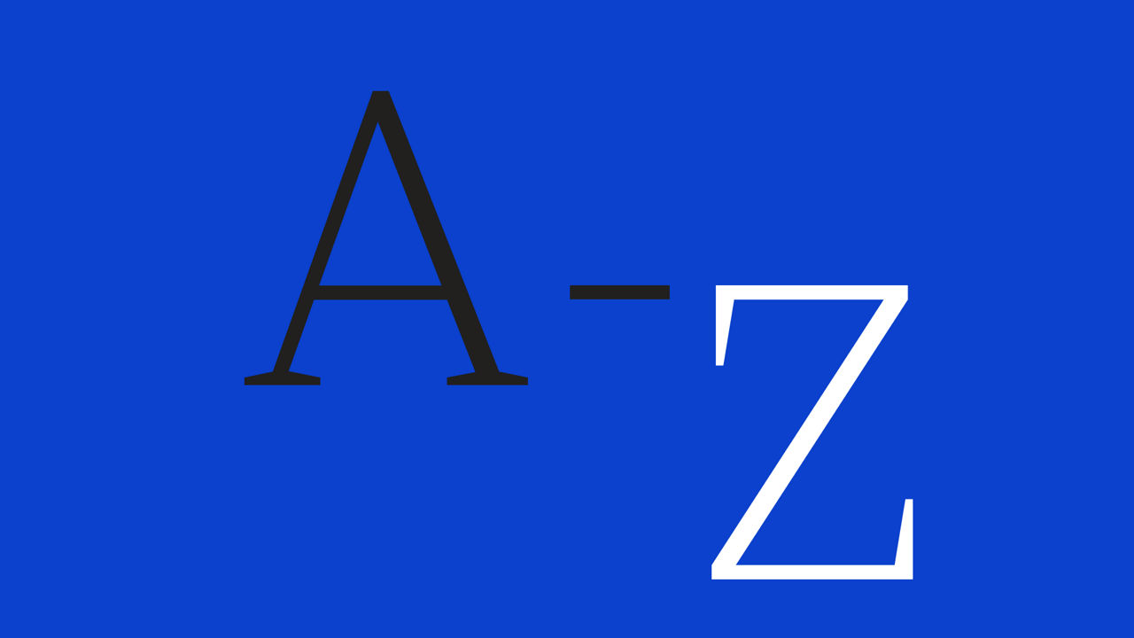 Produktübersicht A-Z Icon