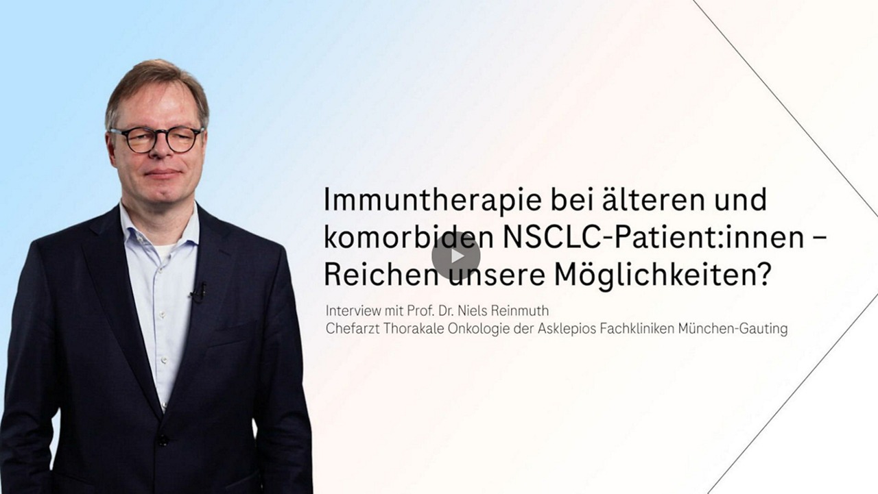 Videoteaser Immuntherapie bei älteren und komorbiden NSCLC-Patient:innen: Reichen unsere Möglichkeiten?