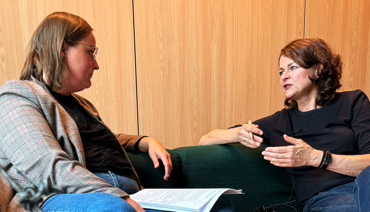 Denis Gelpke und Brigitte Nordemann im Gespräch