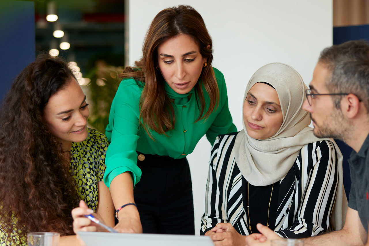  Business team discussion