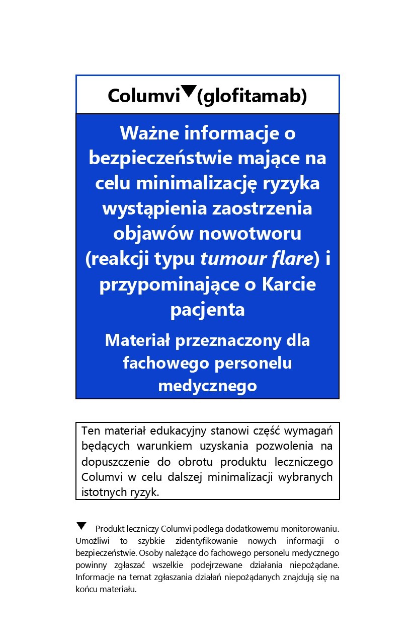 Columvi - Ważne informacje o bezpieczeństwie