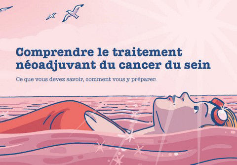 Illustratie voor de campagne: Neoadjuvante behandeling bij vroegtijdige borstkanker: het verhaal van Kristine