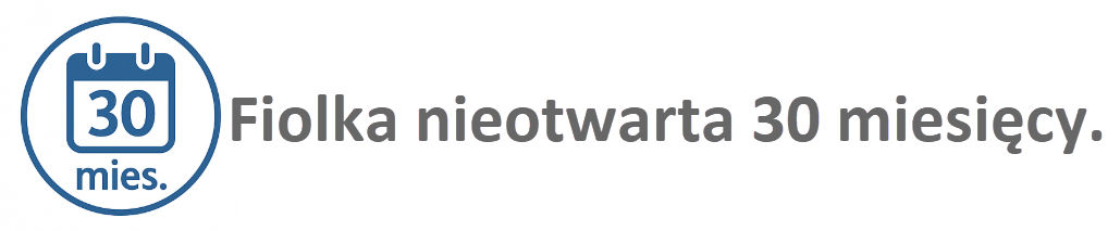 Okres ważności - fiolka nieotwarta 30 miesięcy
