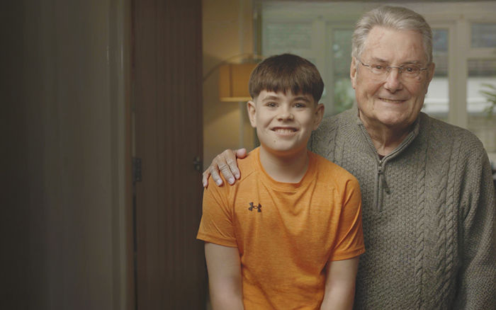 Grandad and grandson