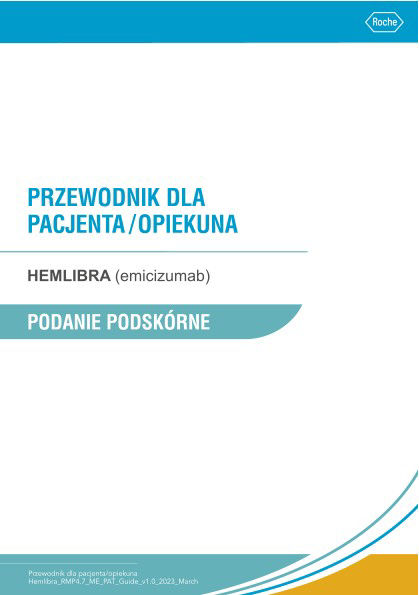 Hemlibra - Przewodnik dla pacjenta/opiekuna